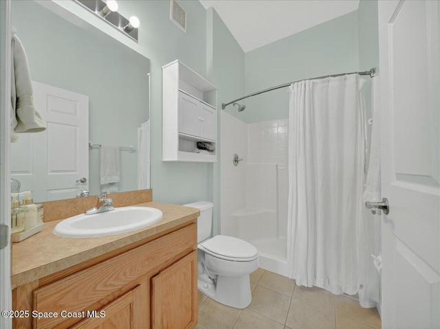 4086 Meander Pl Unit 104, Rockledge, FL 32955 - full bathroom featuring tile patterned flooring, vanity, and a shower with curtain