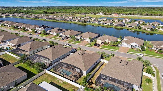 4692 Shannock Ave, Merritt Island, FL 32953 - aerial perspective of suburban area featuring a nearby body of water