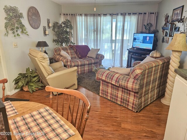997 Sonesta Ave NE Unit 202, Palm Bay, FL 32905 - living room featuring wood finished floors