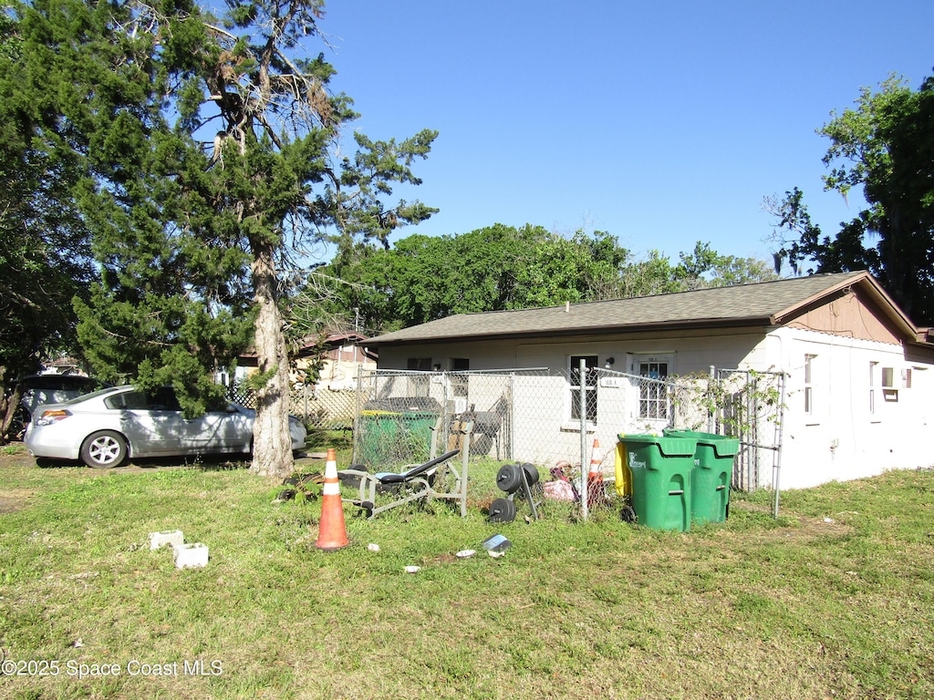 1628 Sue Dr Unit B, Cocoa, FL 32922 - rear view of house