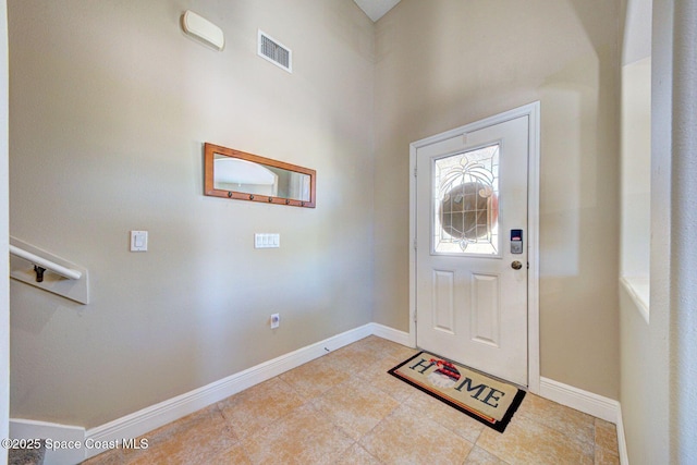4082 Brantley Cir, Rockledge, FL 32955 - entrance foyer with baseboards and light tile patterned floors