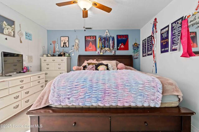 1276 Cypress Trace Dr, Melbourne, FL 32940 - bedroom with a ceiling fan