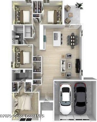 899 Brickell St SE, Palm Bay, FL 32909 - view of property floor plan