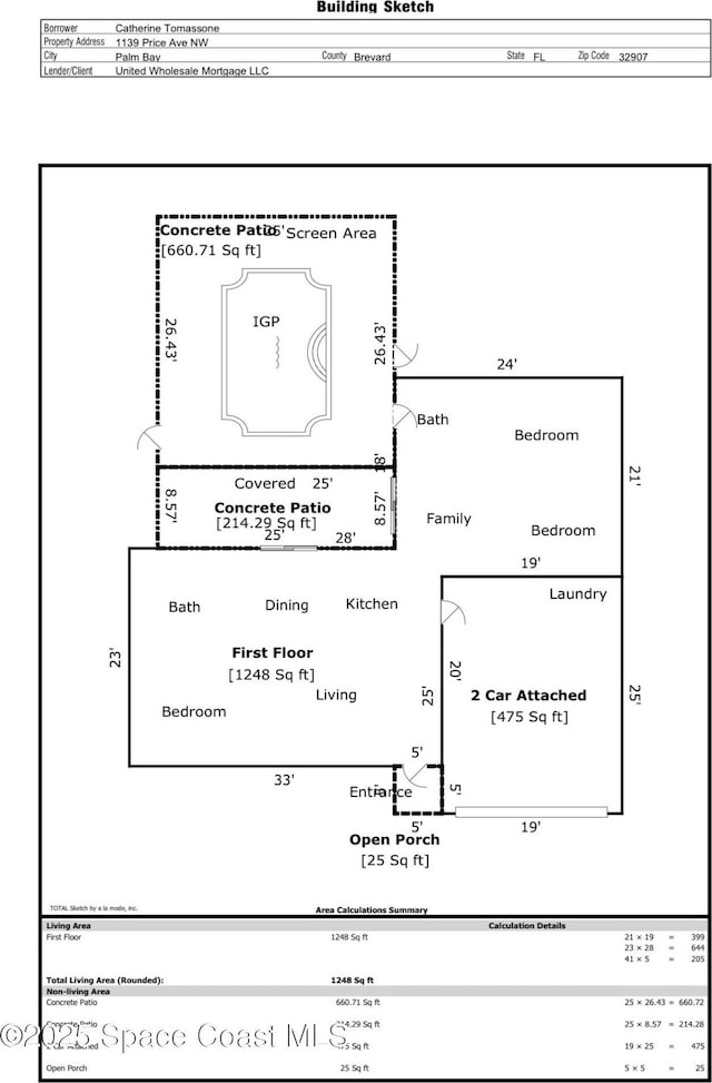 1139 Price Ave NW, Palm Bay, FL 32907 - view of room layout
