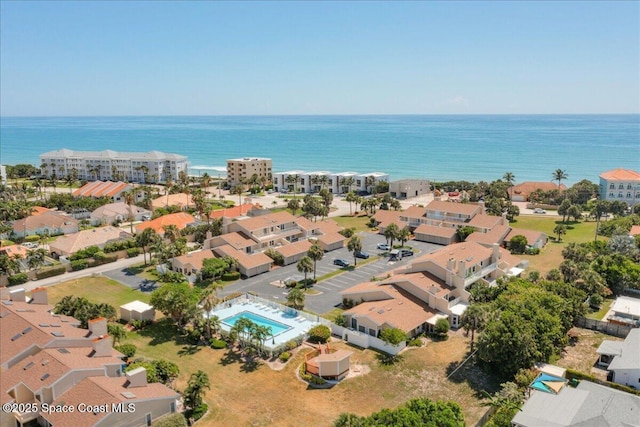 101 La Costa St Unit 2B, Melbourne Beach, FL 32951 - aerial view of a pool area and a large body of water