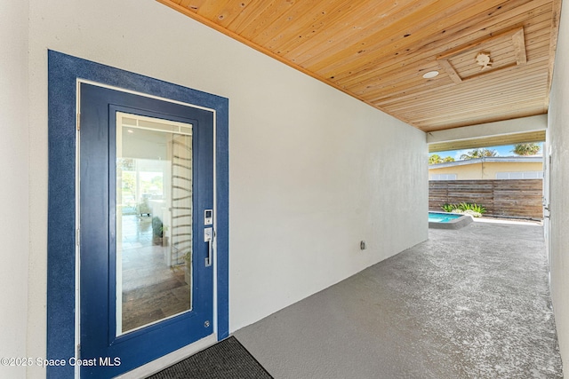 29 Azalea Dr, Cocoa Beach, FL 32931 - entrance to property featuring stucco siding