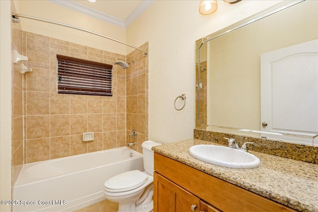 1390 Isabella Dr Unit 106, Melbourne, FL 32935 - full bath with ornamental molding, vanity, and  shower combination