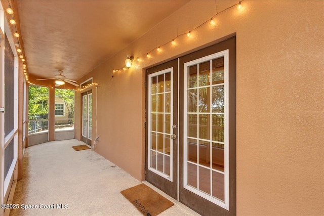 1390 Isabella Dr Unit 106, Melbourne, FL 32935 - unfurnished sunroom featuring french doors