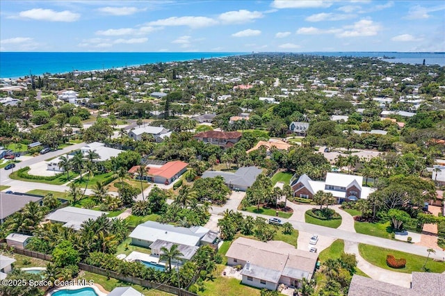 212 Ormond Dr, Indialantic, FL 32903 - aerial perspective of suburban area with a nearby body of water