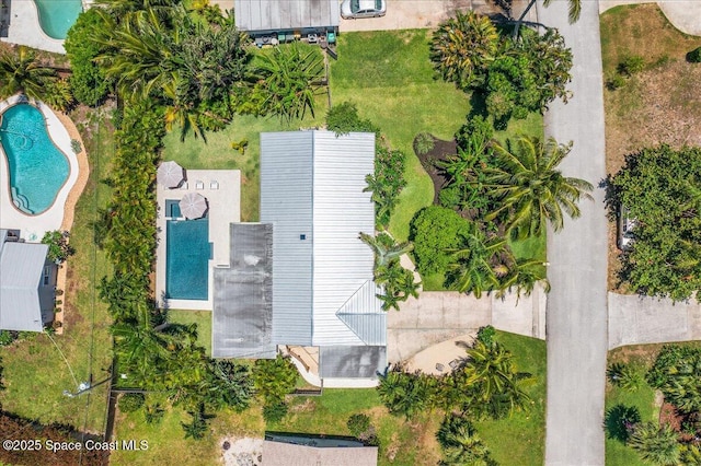 212 Ormond Dr, Indialantic, FL 32903 - bird's eye view of a pool