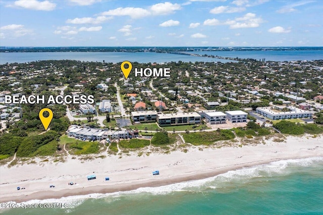 212 Ormond Dr, Indialantic, FL 32903 - drone / aerial view of expansive coastline