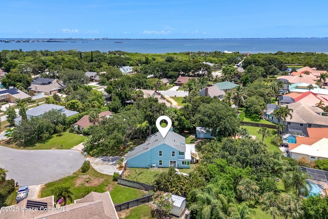 4060 Rhonda Ct, Merritt Island, FL 32952 - aerial perspective of suburban area with a nearby body of water