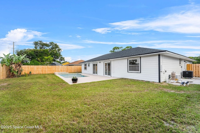 865 Southern Pine Trl, Rockledge, FL 32955 - back of property with a patio area and a fenced backyard
