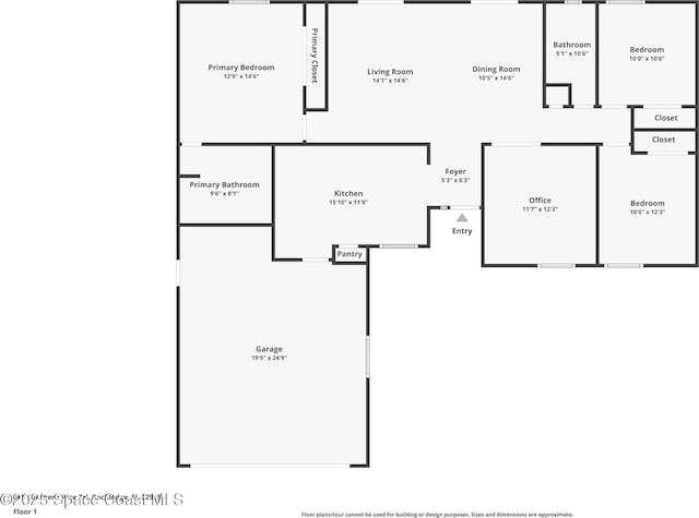 865 Southern Pine Trl, Rockledge, FL 32955 - view of floor plan / room layout