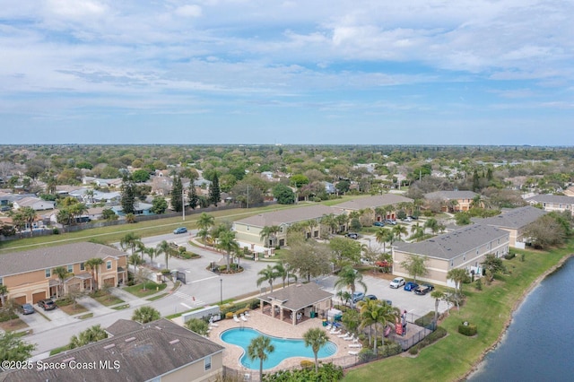 2735 Revolution St Unit 101, Melbourne, FL 32935 - aerial view of a pool area and a large body of water