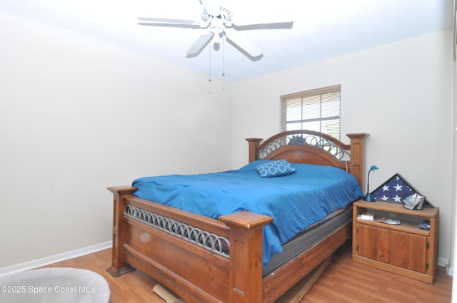 2938 Chipper Dr NE, Palm Bay, FL 32905 - bedroom featuring light wood-style flooring and a ceiling fan