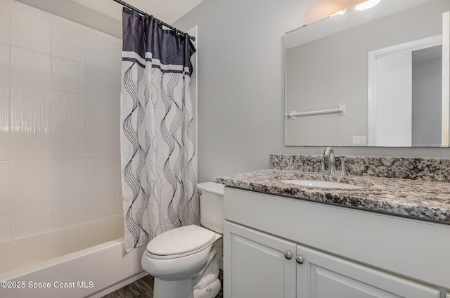 1250 Admiralty Blvd, Rockledge, FL 32955 - bathroom featuring vanity and shower / tub combo with curtain