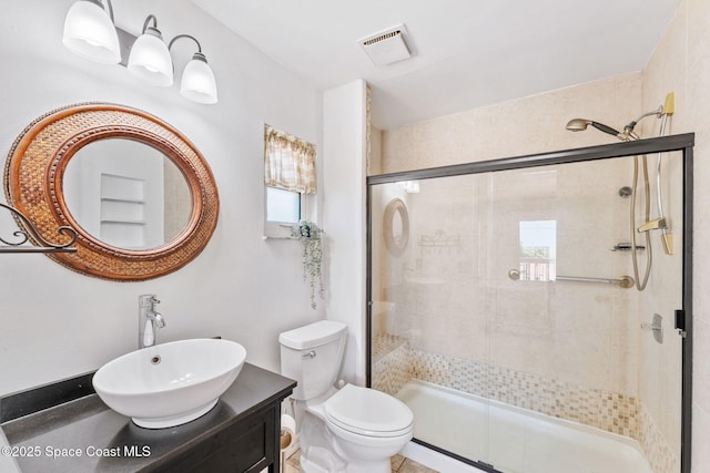 712 Sea Palm Ln, Satellite Beach, FL 32937 - full bathroom with a stall shower and vanity
