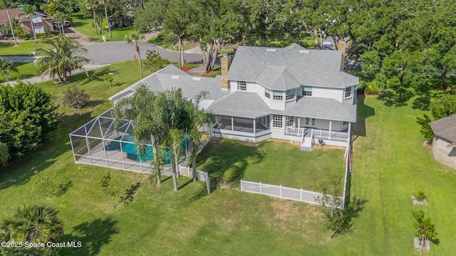 2123 Royal Oaks Dr, Rockledge, FL 32955 - aerial view of property and surrounding area with a pool area