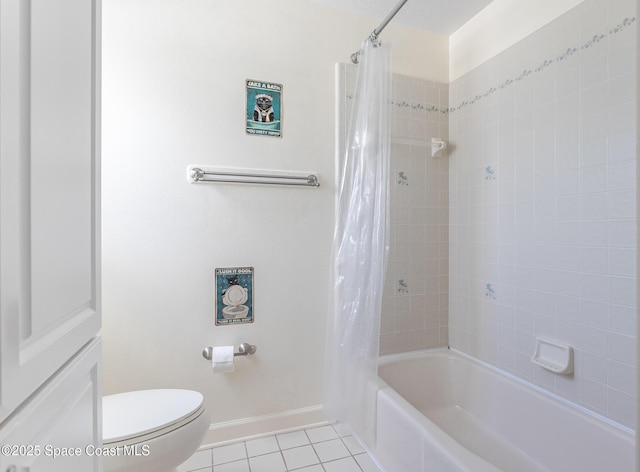 2123 Royal Oaks Dr, Rockledge, FL 32955 - bathroom featuring tile patterned floors and shower / bath combination with curtain