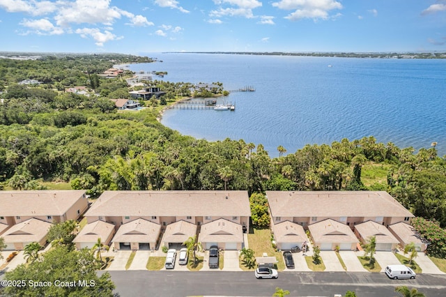 112 Plover Ln Unit 6-33, Rockledge, FL 32955 - aerial perspective of suburban area featuring a large body of water