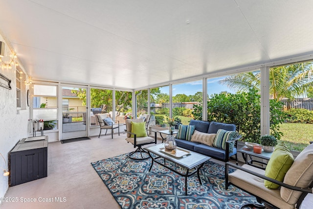 3127 Marshall Dr, Melbourne, FL 32901 - sunroom / solarium featuring an outdoor hangout area and plenty of natural light