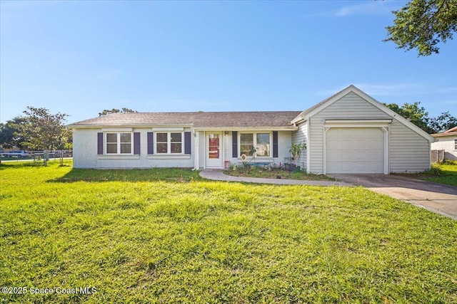 1638 Riviera Dr NE, Palm Bay, FL 32905 - ranch-style house with driveway and a garage