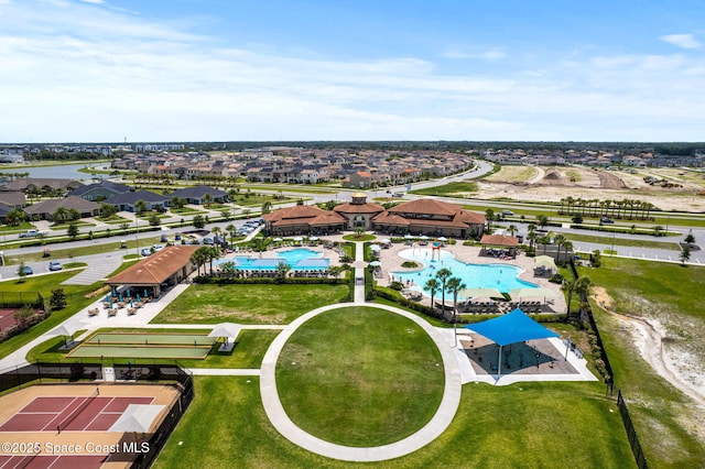 7684 Poulicny Ln, Melbourne, FL 32940 - aerial view of a pool area