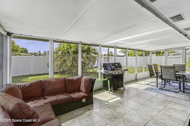 449 Amity Ave, Cocoa, FL 32927 - sunroom with an outdoor hangout area and outdoor dining space