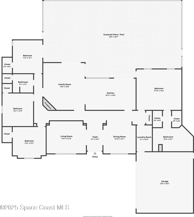 3090 Rio Pino S, Indialantic, FL 32903 - view of floor plan / room layout