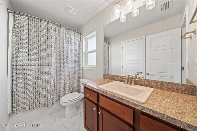 215 Olin Rd SW, Palm Bay, FL 32908 - bathroom with vanity, a shower with shower curtain, and tile patterned flooring