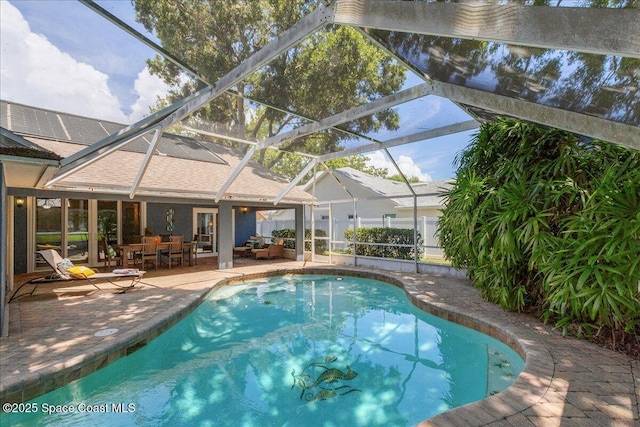 970 Pelican Ln, Rockledge, FL 32955 - swimming pool with a patio area and an outdoor living space