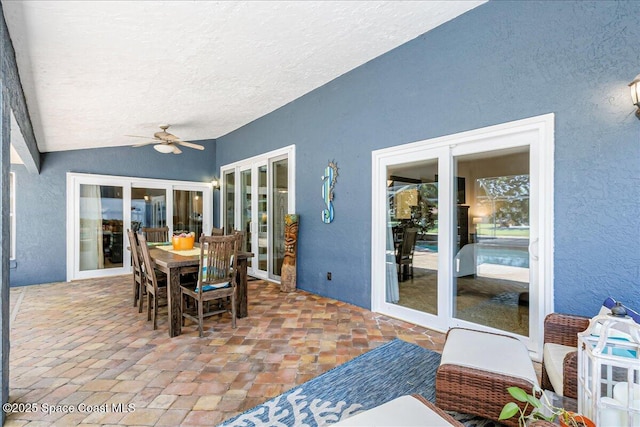 970 Pelican Ln, Rockledge, FL 32955 - sunroom featuring french doors and vaulted ceiling