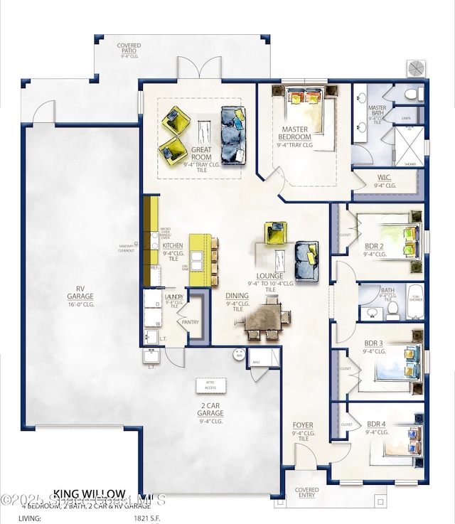 1507 Wichita Blvd SE, Palm Bay, FL 32909 - view of home floor plan