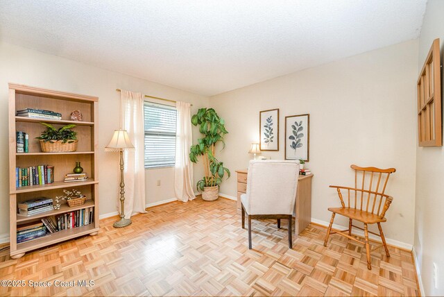 3033 Dunhill Dr, Cocoa, FL 32926 - living area with baseboards and a textured ceiling