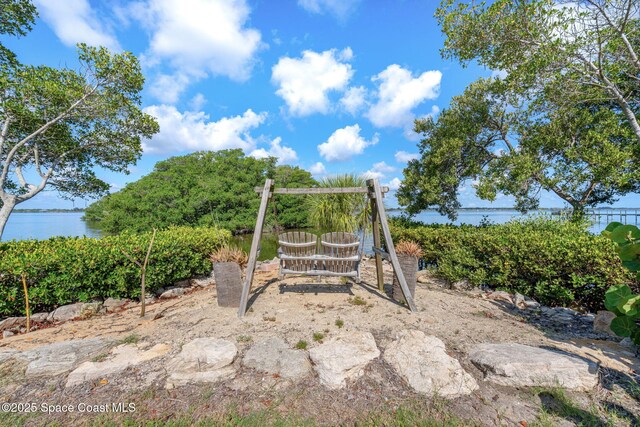 2945 Newfound Harbor Dr, Merritt Island, FL 32952 - view of yard with a water view