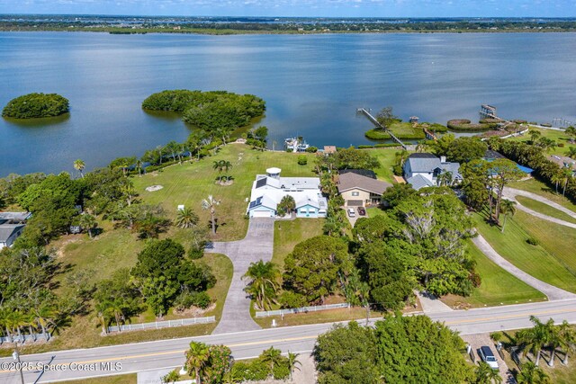 2945 Newfound Harbor Dr, Merritt Island, FL 32952 - aerial view of property's location featuring a nearby body of water