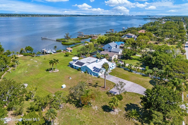 2945 Newfound Harbor Dr, Merritt Island, FL 32952 - aerial view of property and surrounding area with a large body of water