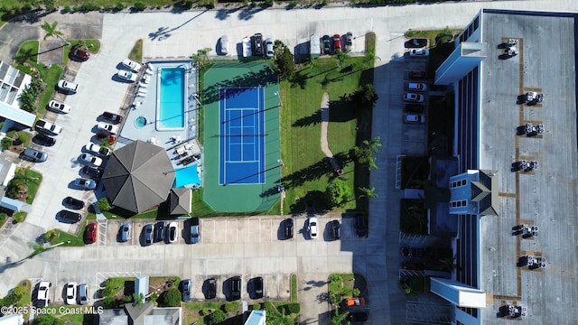 3609 S Banana River Blvd Unit C511, Cocoa Beach, FL 32931 - aerial view of a pool