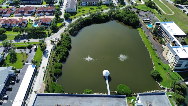 3609 S Banana River Blvd Unit C511, Cocoa Beach, FL 32931 - aerial view of property's location featuring a nearby body of water and nearby suburban area