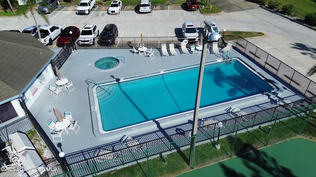 3609 S Banana River Blvd Unit C511, Cocoa Beach, FL 32931 - bird's eye view of a pool area