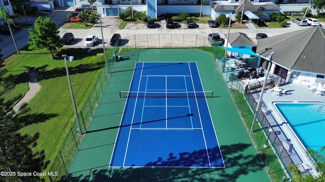 3609 S Banana River Blvd Unit C511, Cocoa Beach, FL 32931 - drone / aerial view of a pool area
