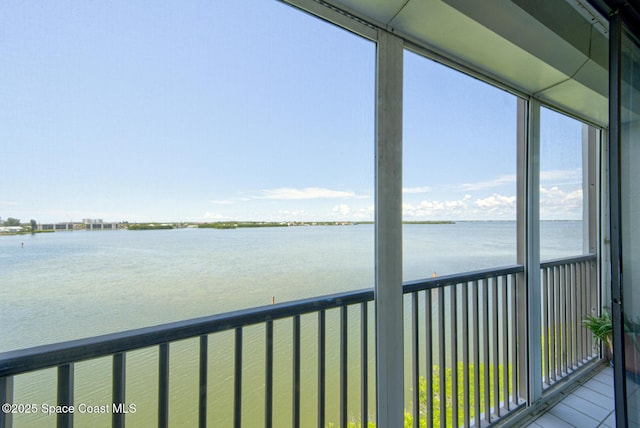 3609 S Banana River Blvd Unit C511, Cocoa Beach, FL 32931 - balcony with a water view