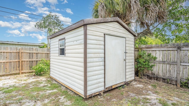 2515 Andrews Ave, Melbourne, FL 32935 - view of shed with a fenced backyard