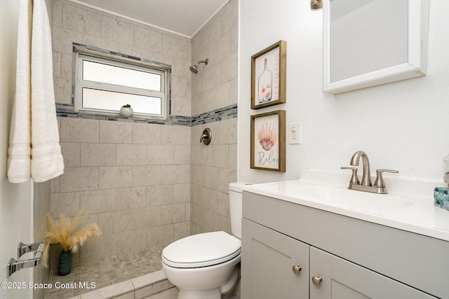 2515 Andrews Ave, Melbourne, FL 32935 - bathroom featuring vanity and tiled shower