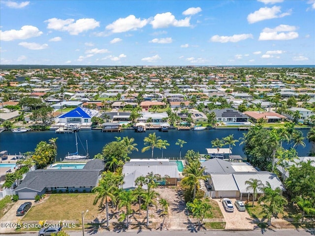 443 Aruba Ct, Satellite Beach, FL 32937 - aerial perspective of suburban area with a large body of water