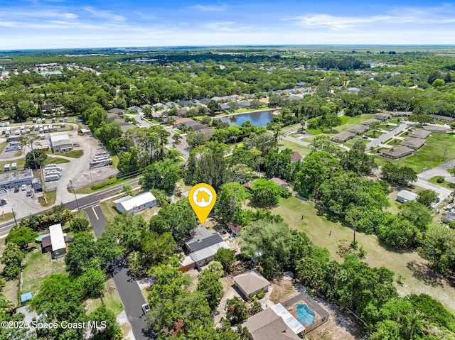 1714 Blanche Ave, Melbourne, FL 32934 - aerial overview of property's location featuring nearby suburban area and a nearby body of water