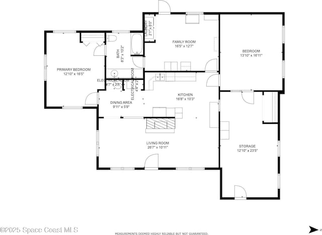 1714 Blanche Ave, Melbourne, FL 32934 - view of home floor plan