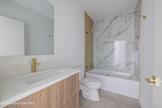 1326 Sagbloom St SE, Palm Bay, FL 32909 - full bath with vanity, bathtub / shower combination, and tile patterned floors