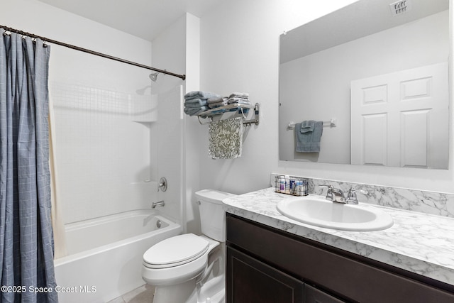 3724 Sandhill Crane Cir, Mims, FL 32754 - full bathroom with vanity and shower / bath combination with curtain